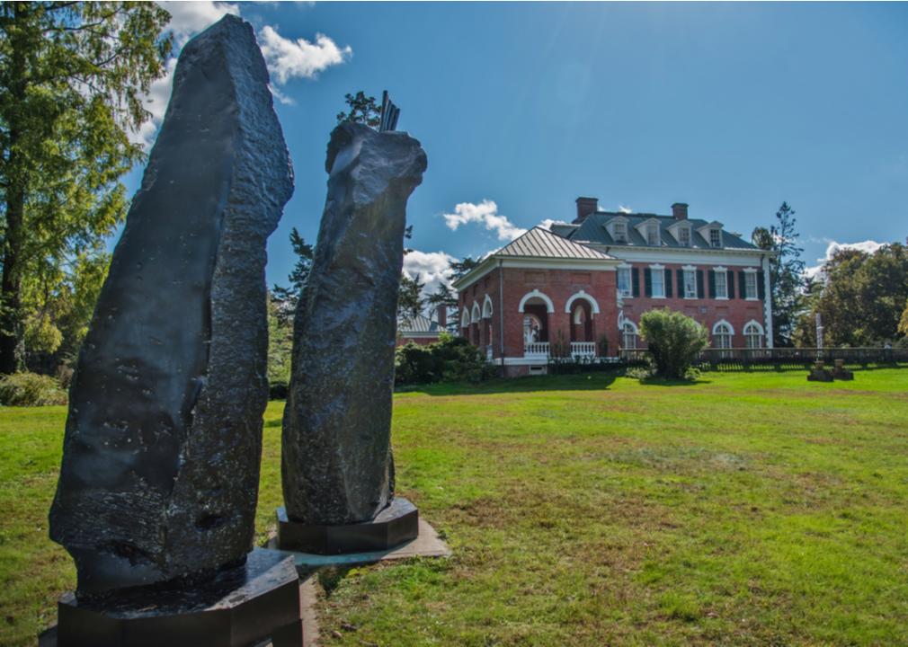 Nassau County museum of art in William Cullen Bryant Preserve park.