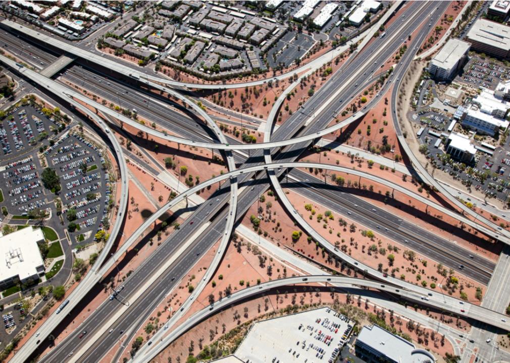 Loop 101 and I-17 interchange in Phoenix, Arizona