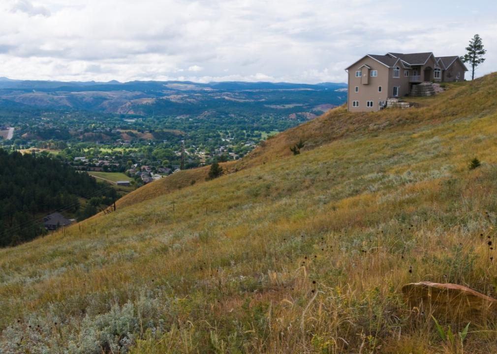 The western suburbs of Rapid City, South Dakota.