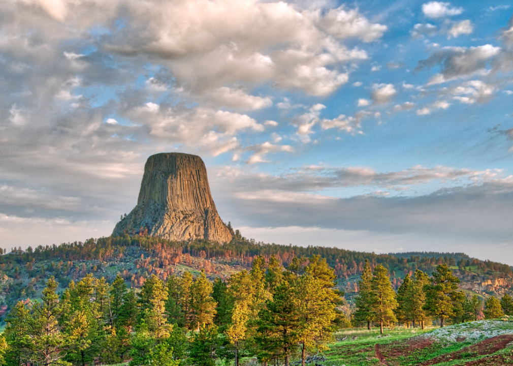 Devils Tower National Monument in Wyoming.
