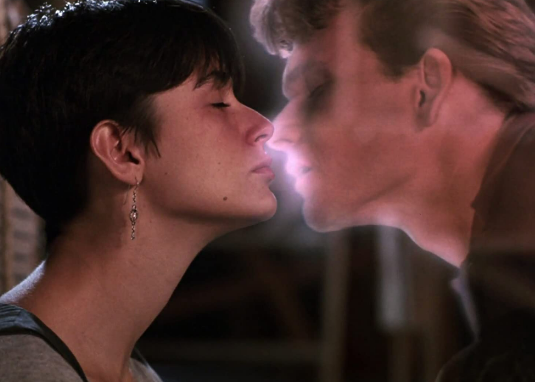 Demi Moore and Patrick Swayze in Ghost.