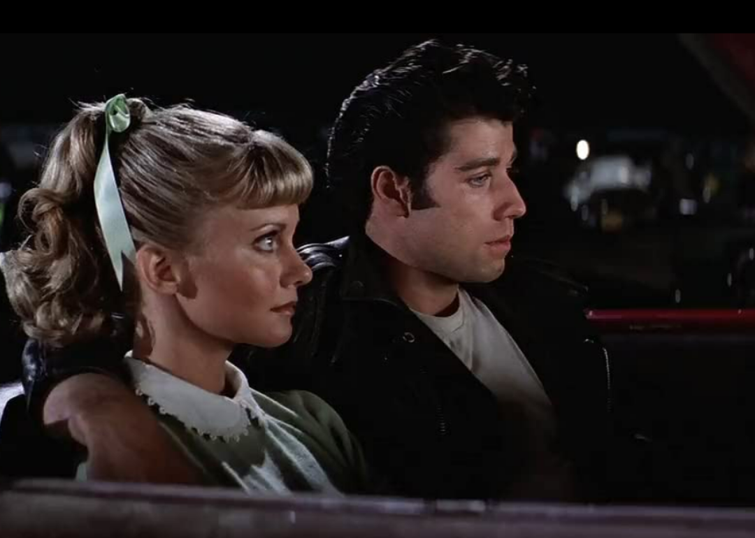 John Travolta and Olivia Newton-John in Grease.