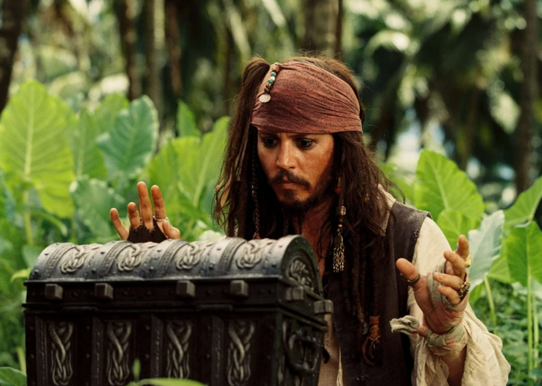 Johnny Depp in Pirates of the Caribbean: Dead Man's Chest.