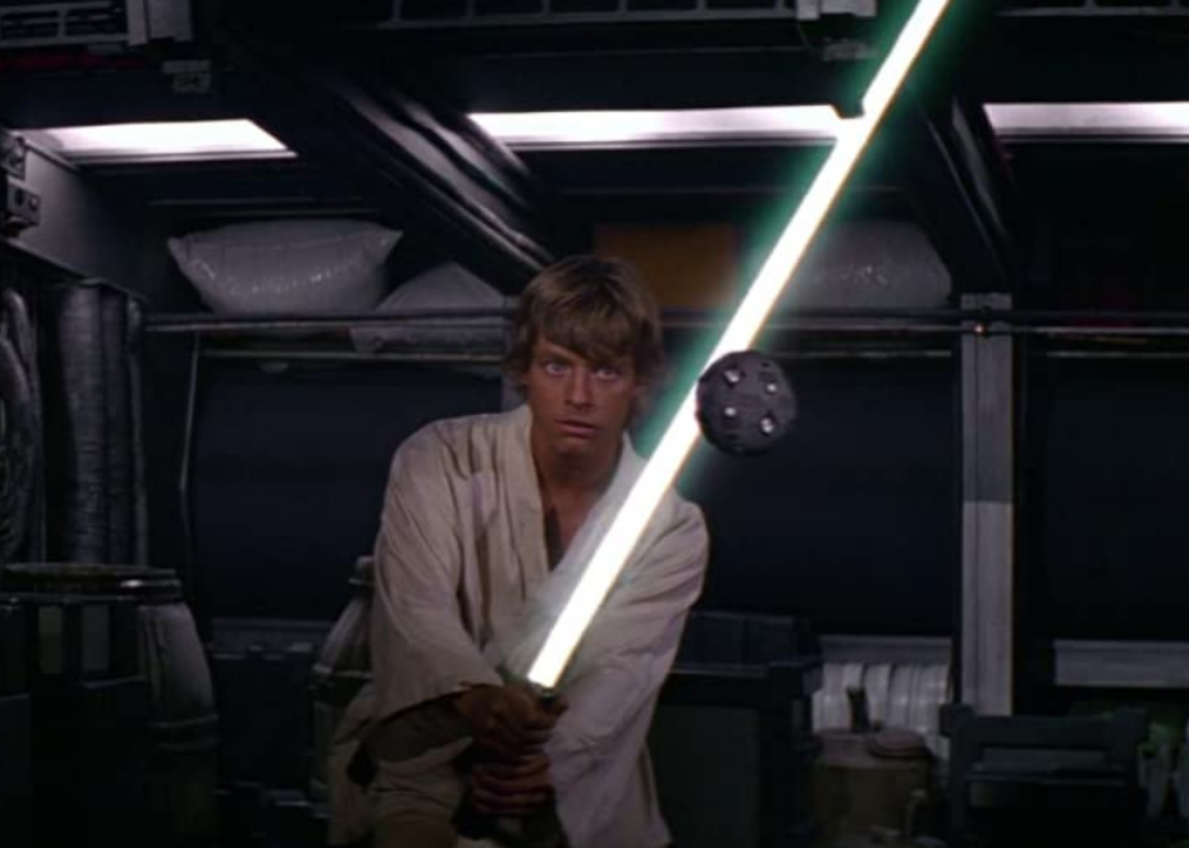 Mark Hamill in Star Wars: Episode IV - A New Hope.