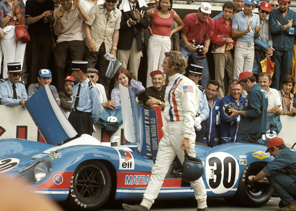 McQueen during the shooting of his film Le Mans.