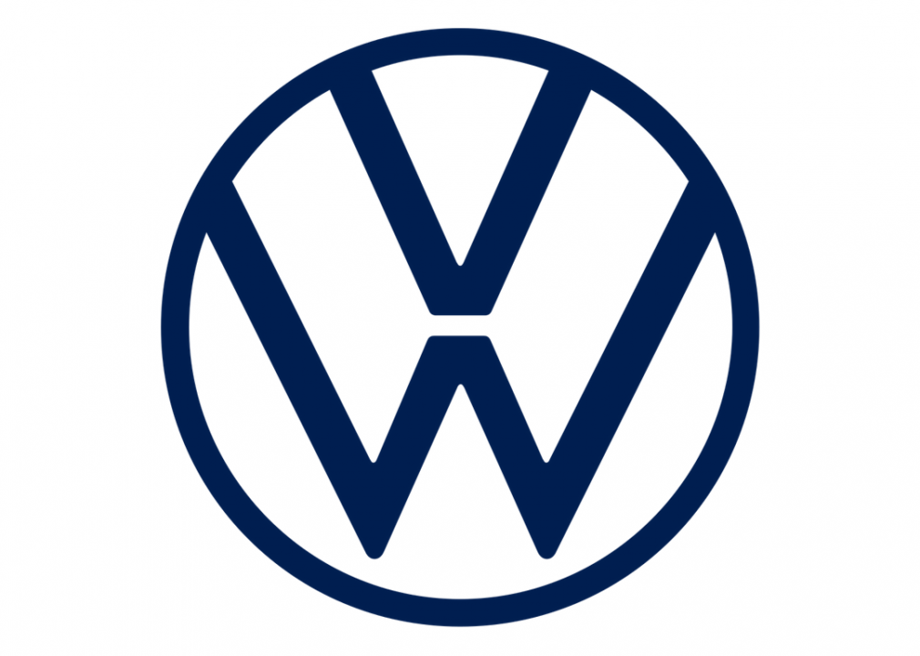Volkswagen emblem.