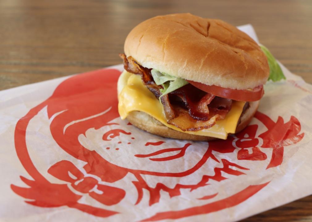 A bacon burger from Wendy's.