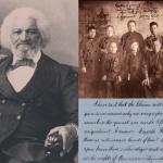 Frederick Douglass portrait; excerpt from speech; Lim Lip Hong Family Portrait from Chinese Exclusion Act investigative file