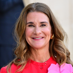 Melinda French Gates arrives for a meeting at the Elysee Palace, amid the New Global Financial Pact Summit in Paris.