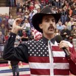 Sacha Baron Cohen as Borat at a rodeo in the 2006 comedy "Borat: Cultural Learnings of America for Make Benefit Glorious Nation of Kazakhstan"