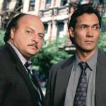 Dennis Franz and Jimmy Smits in "NYPD Blue."
