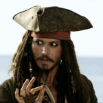 Johnny Depp as Captain Jack Sparrow in "Pirates of the Caribbean: Dead Man's Chest"