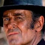 Henry Fonda grimaces in a cowboy hat in the spaghetti Western "Once Upon a Time in the West"