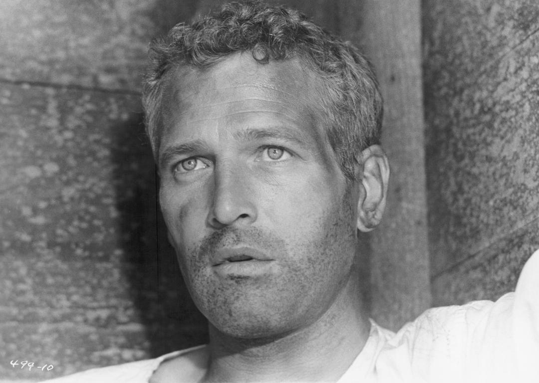 Paul Newman playing the title role in the 1967 drama "Cool Hand Luke. "