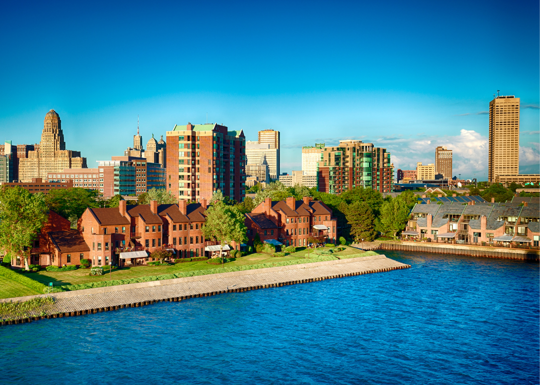 Aerial view of Buffalo, New York