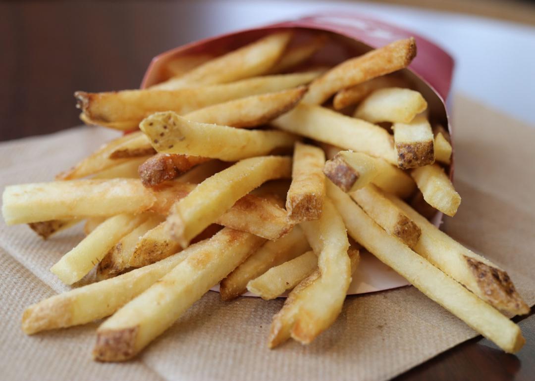 French fries at a Wendy’s restaurant in Columbus, Georgia.