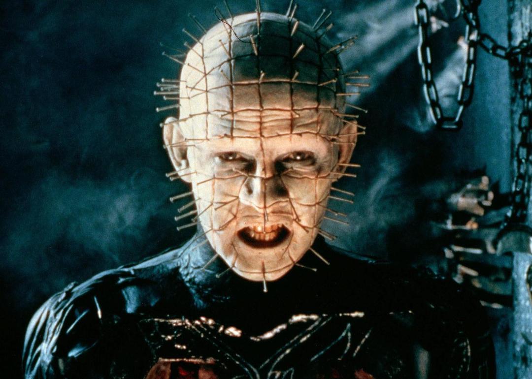 Doug Bradley as Pinhead in the 1987 British supernatural horror film "Hellraiser"