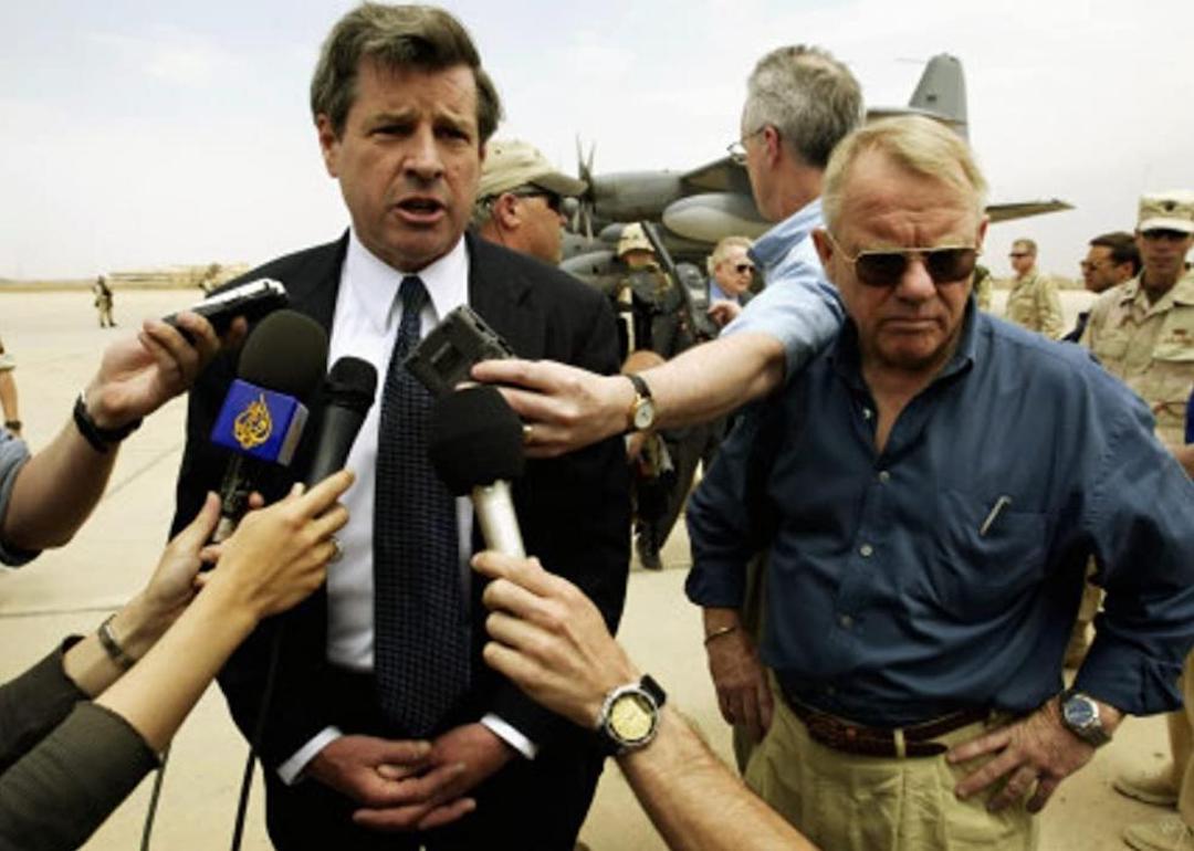Paul Bremer and Jay Garner in the documentary "No End in Sight" about the War in Iraq.