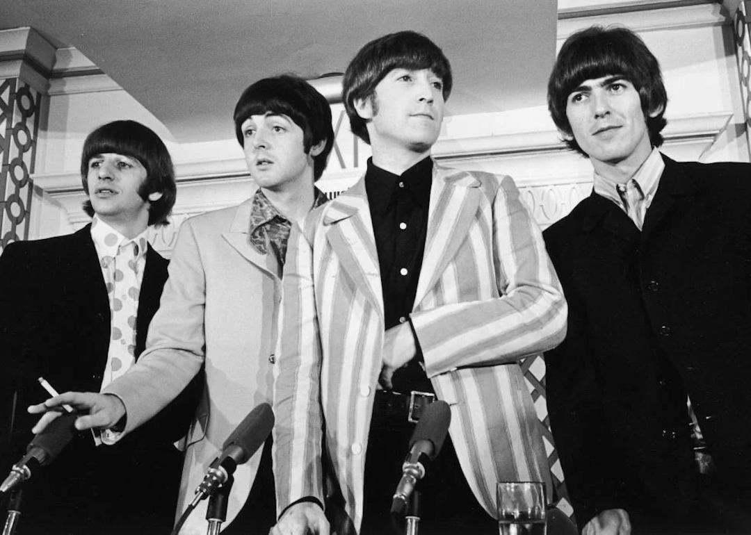 Ringo Starr, Paul McCartney, John Lennon, and George Harrison of The Beatles.