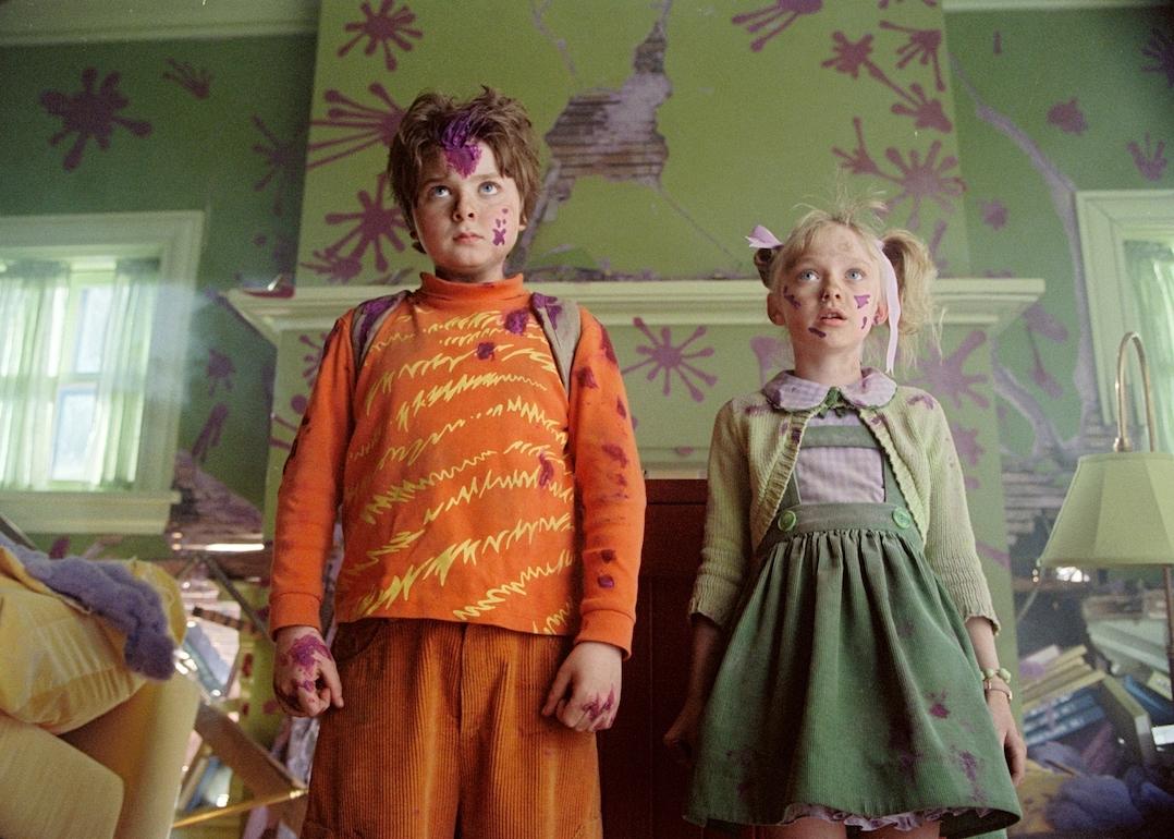 Spencer Breslin and Dakota Fanning in the 2003 panned movie "The Cat in the Hat," also starring Mike Myers.