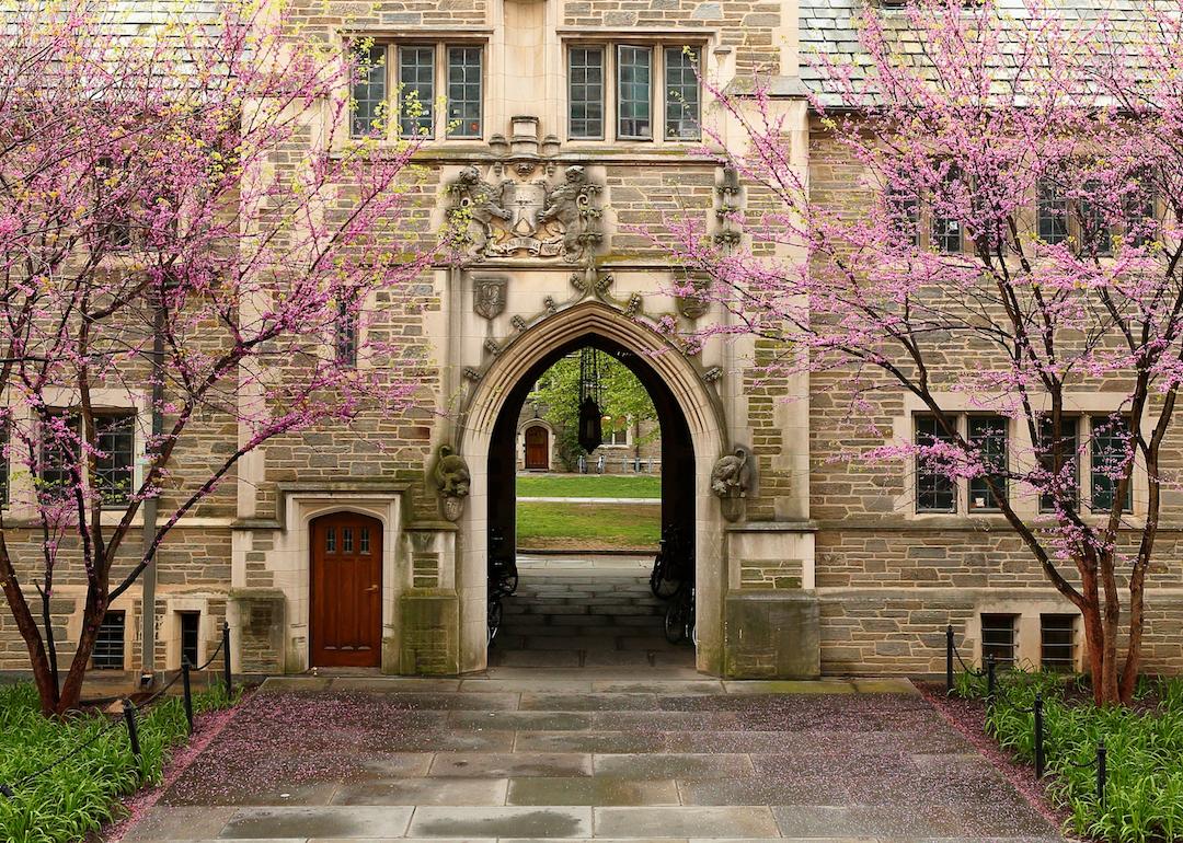 Old building at Princeton University in Princeton, New Jersey.