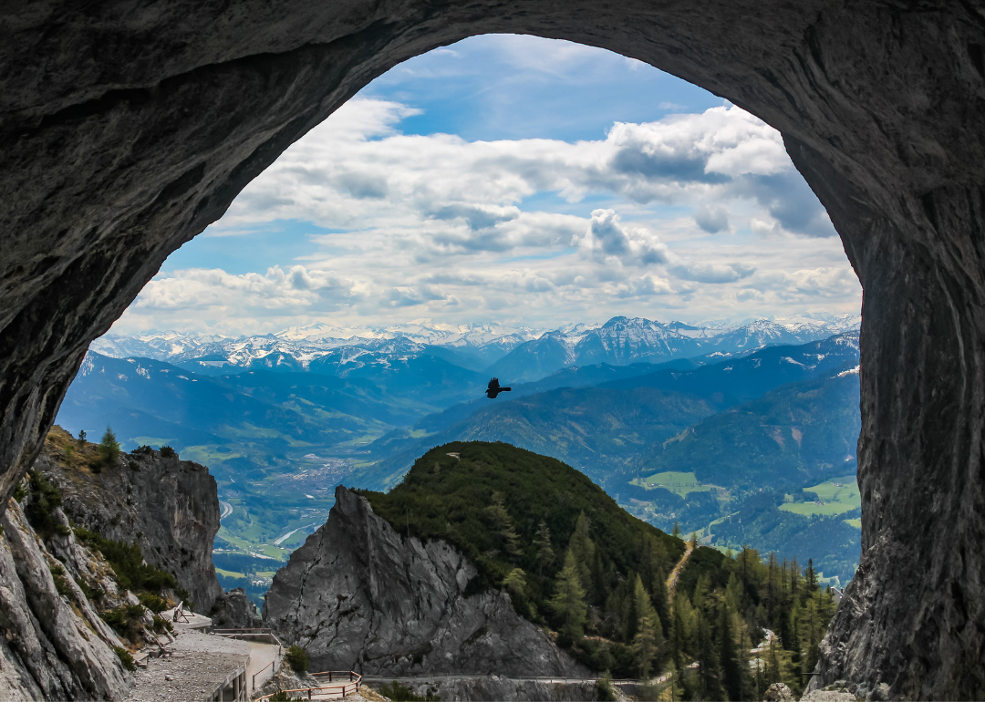 Eisriesenwelt, the world's largest ice cave, in Austria.