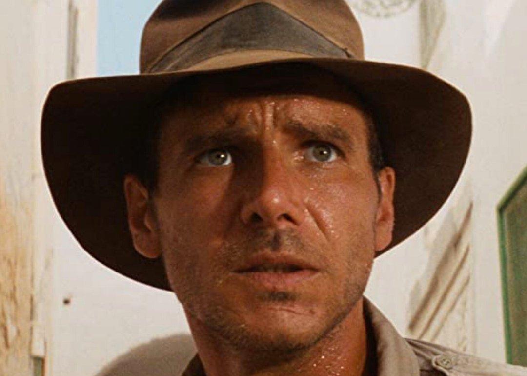 Harrison Ford in the 1981 Indiana Jones movie 'Raiders of the Lost Ark.'