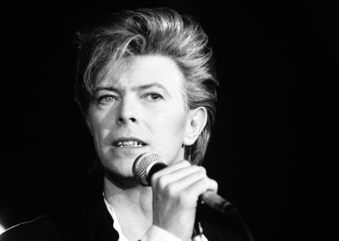 Portrait of musician David Bowie on Mar. 25, 1987.