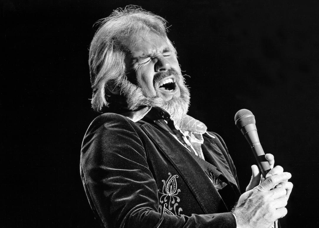 Country singer Kenny Rogers performing on 'The Tonight Show' on May 27, 1979. 