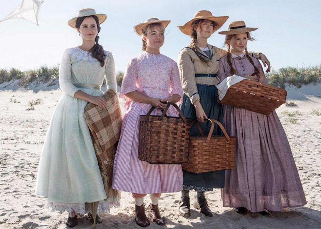 Actor Emma Watson, Saoirse Ronan, Florence Pugh, and Eliza Scanlen in the 2019 adaption of 'Little Women.'