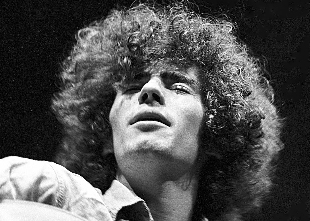 Musician Tim Buckley performs onstage at the Bitter End night club in Greenwich Village in New York City on Nov. 14, 1967.