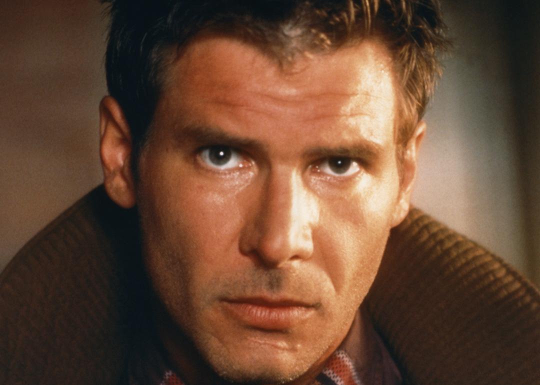 Actor Harrison Ford on the set of 'Blade Runner.'
