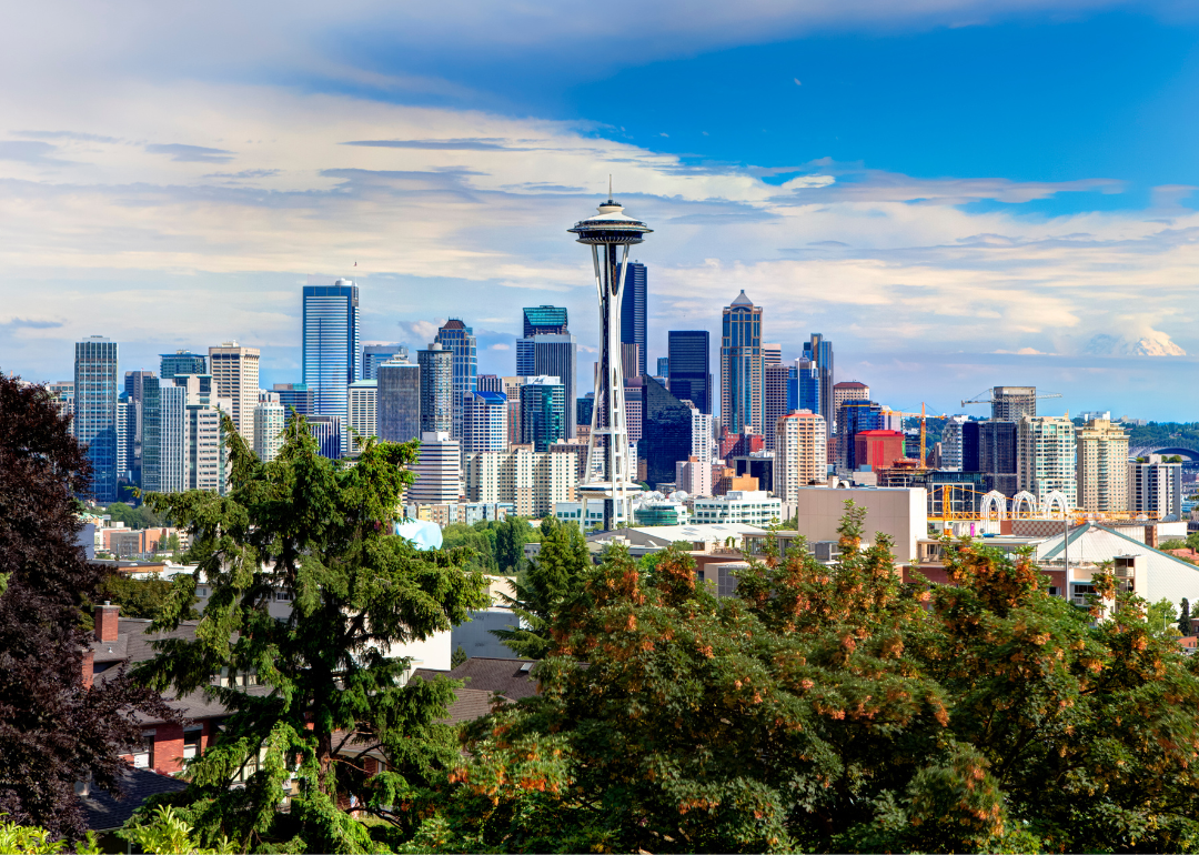 Skyline of Seattle, Washington.