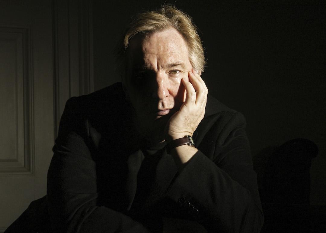 Actor Alan Rickman poses during a photo call held on Mar. 9, 2004 at his home in London, England.