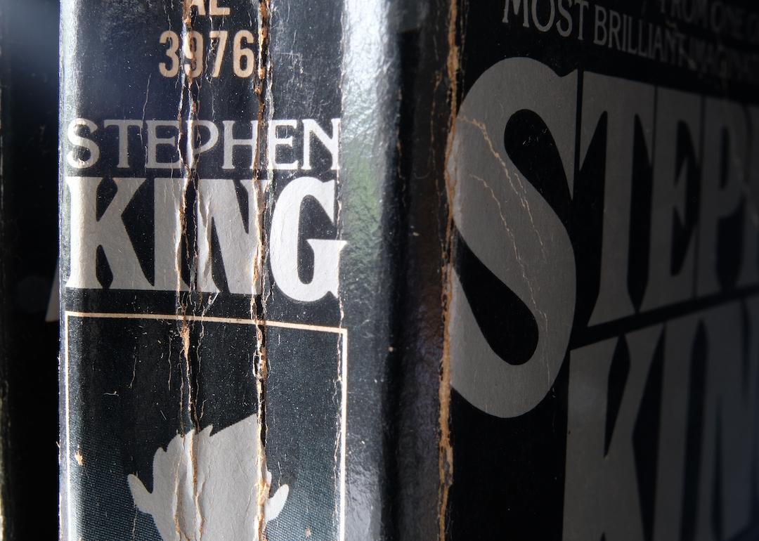 Closeup on Stephen King's bestseller novel 'The Shining'. 