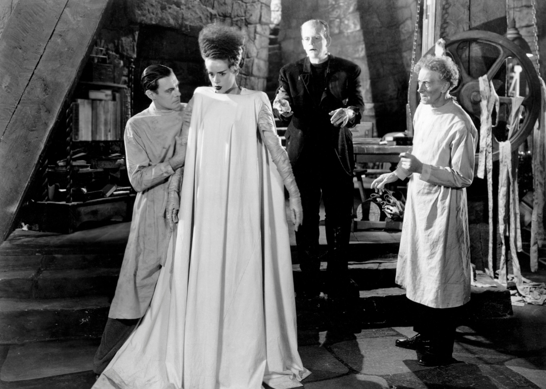 Elsa Lanchester in a scene from "Bride Of Frankenstein", 1935.