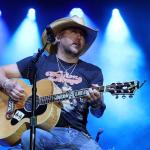 Jason Aldean performs at the 2023 ACM Lifting Lives Topgolf Tee-Off And Rock On Fundraiser at Topgolf on May 10, 2023 in The Colony, Texas.