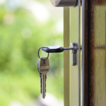 A key in a door