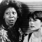 Psychic Oda Mae Brown (Whoopi Goldberg) and Molly Jensen (Demi Moore) in the suspense thriller 'Ghost.'