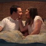 Actors Jim Parsons and Mayim Bialik on an episode of 'The Big Bang Theory.'