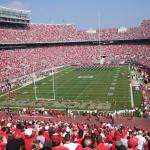 Ohio State University's football stadium packed with fans.