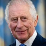 King Charles III smiles during a reception for delegates of the Overseas Territories Ministerial Council during at Buckingham Palace on Nov. 15, 2023 in London, England.