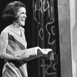 Comedian and actor Ruth Buzzi on 'Rowan & Martin's Laugh-In,' an American sketch comedy television program on the NBC, in 1969.