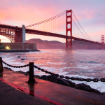 The Golden Gate Bridge in San Francisco.