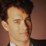Color portrait of Tom Hanks in 1988.