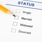 form with boxes for marital status