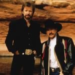 Kix Brooks and Ronnie Dunn pose on the red rocks in 2000 in Sedona, Arizona.
