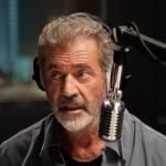 Actor Mel Gibson as a radio DJ in the 2022 movie 'On the Line,' which is trending on Netflix.