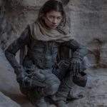 Actor Zendaya in the 2021 movie 'Dune,' which is trending on HBO Max.