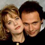 Meg Ryan and Billy Crystal pose for a portrait in Los Angeles, California, circa 1989 to promote their romantic comedy 'When Harry Met Sally.'